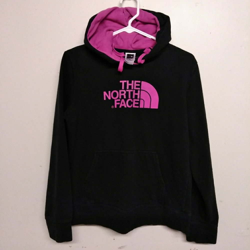 The North Face sz.  M black & hot pink hoodie